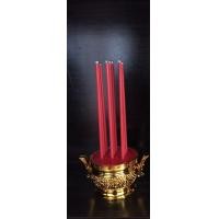 ราคา ธูปไฟฟ้า 9ดอก ใส่ถ่านAAA กระถางธูป9ดอก No 3107MKK (15447170621)