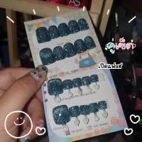 ราคา เล็บปลอม มือ เท้า แถมกาว ตะไบ เล็บปลอมสำเร็จรูป สีแฟลสลูกแก้ว (15872387029)