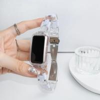 ราคา สายเรซิ่นสีลูกอมพร้อมสายรัดเคสสำหรับหัวเหว่ย9 8 7 6 6Pro สายนาฬิกาสำหรับ Honor Band 9 7 6สายสำหรับเปลี่ยนใส (22496550975)