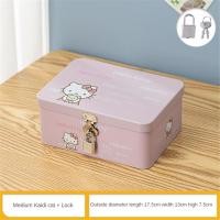 ราคา Livehouseey กล่องเก็บของ Hello Kitty Sanrio ลายการ์ตูน My Melody Kawaii สำหรับนักเรียน กล่องเก็บของบนเดสก์ท็อปพร้อมรหัส กล่องใส่เครื่องประดับเครื่องสำอาง ของเล่น ของขวัญสำหรับเด็กผู้หญิง (24388321835)