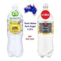 ราคา Tonic Water Zero Sugar Diet Woolworths Coles 1 25 Liter BBF NOV 2025 (24790722898)