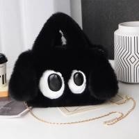 ราคา กระเป๋าสะพายข้างน่ารัก ขนนุ่มลายการ์ตูน พร้อมสายโซ่ สไตล์เกาหลี ส่งจากไทย (23175946302)