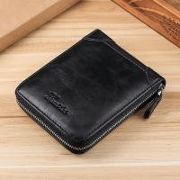 ราคา Casual Mens Wallet Secure Personalized PU Leather Wallet Zipper Wallet for Use Gift for Men Business Essential Travel Accessory Fashion Accessory (23304384787)