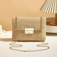 ราคา Just Star กระเป๋าสะพายพาดลำตัวแฟชั่นฟางฤดูร้อนกระเป๋าเอกสารมีโซ่ (24474816068)