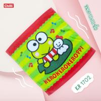 ราคา ของแท้ 100 Sanrio Towel ผ้าขนหนู ผ้าเช็ดหน้า ลิขสิทธิ์ Keroppi KR 1702 ขนาด 12x12 นิ้ว (415956565)