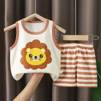 ราคา Local Stock DXSS 2PCS Children Sets Casual Baby Cotton Sleeveless T Shirts Shorts Tank Top Baby Boy Clothing Set Infant Baby Boy Clothes Suits (23911921904)