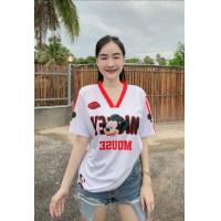 ราคา เสื้อยืด คอวี พิมลายการ์ตูน มิกกี้เม้าส์3สี (23205954110)