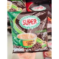 ราคา ซุปเปอร์กาแฟ กาแฟปรุงสำเร็จรูป 25 ซอง 3 in 1 ของแท้100 (24882827082)