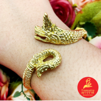 ราคา กำไลทองเหลือง ลายพญานาค ฟรีไซส์ ปรับขนาดได้ งานดิบทองเหลือง ใส่อาบน้ำได้ ใส่ในชีวิตประจำวันได้ (21358465866)