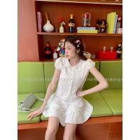 ราคา พร้อมส่ง เสื้อคอบัว แขนตุ๊กตา น่ารักมาก ลายโบว์มีกระดุม Ambella (24748410721)