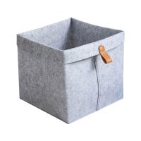 ราคา ที่ใส่ตะกร้าเก็บผ้าสักหลาดอเนกประสงค์พับเก็บได้ที่เก็บเครื่องสำอางตะกร้าเก็บของจิปาถะพับเก็บได้ที่ใส่ของเล่นเสื้อผ้าห้องนั่งเล่น (23176657518)