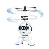 ราคา Liplasting Plush Flying Robot Toy Boy Airplane Flying Sensor With LED Light Popular Toys In With Electric Control Line For Kids ของเล่น Bojind (24781550566)