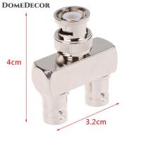 ราคา DomeDecor 1pcs BNC MALE plug TO 2X BNC FEMALE JACK Y Splitter RF ADAPTER CONNECTOR Coaxial (23396107269)
