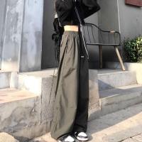 ราคา กางเกงคาร์โก้ กางเกงขายาว มีกระเป๋า เอวยืด มีเชือกผูก กางเกงผ้าร่ม พร้อมส่ง (21453321869)