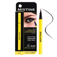 ราคา มิสทีน So Black อายไลเนอร์ หัวพู่กัน ติดทน กันน้ำ 1g 4 5g Mistine Eyeliner So Black Matte Liquid Eyeliner (23196562732)