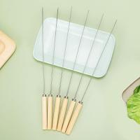 ราคา ไม่เสียบพริกเสียบอาหารปิ้งย่าง ไม้ปิ้งบาร์บีคิว 1แพ็คมี6ชิ้น เหล็กเสียบพริก ไม้เสียบพริก เหล็กเสียบบาร์บีคิว (13340786542)