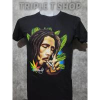 ราคา เสื้อยืดคอกลม สกรีนลายกัญชา (15337415287)