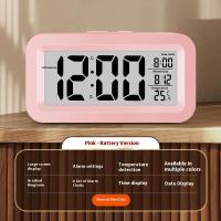 ราคา VINTLOOK นาฬิกาตั้งโต๊ะขนาดเล็กนาฬิกาปลุกเด็กนักเรียนตั้งโต๊ะขนาดเล็กข้างเตียงใช้งานง่ายนาฬิกาอิเล็กทรอนิกส์ (24638000053)