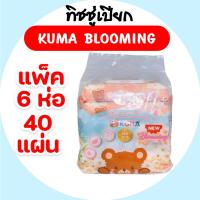 ราคา แพค KUMA คุมะ กระดาษทิชชู่เปียก ห่อ 40 แผ่น แพค 6 ห่อ กลิ่น บลูมมิ่ง เฟรช Blooming Fresh (24926921054)