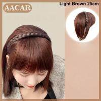 ราคา AACAR ที่คาดผมแบบถักเปียผมหน้าม้าสังเคราะห์สำหรับผู้หญิงปอยผมปลอมแบบธรรมชาติ (24617101071)