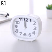 ราคา AGBBG นาฬิกาปลุกทรงกลมสี่เหลี่ยมนาฬิกาปลุกตั้งโต๊ะแบบเงียบขนาดเล็กนาฬิกาปลุกแบบพกพาใช้แบตเตอรี่ (23276500383)