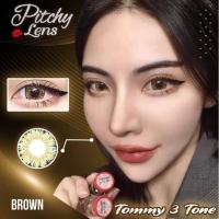 ราคา คอนแทคเลนส์ บิ๊กอาย รุ่น Tommy 3 tone สีเทา ตาล ค่าสายตา 0 00 10 00 ลายฮิต (22354299106)