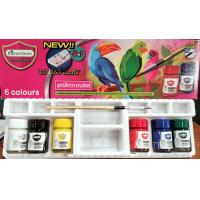 ราคา สีโปสเตอร์มาสเตอร์อาร์ต สีน้ำ Masterart 6 สี แถมพูกัน 1 อัน ชุดจิตรกรน้อย (9504631110)
