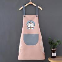 ราคา RuiMing ผ้ากันเปื้อนกันน้ำ กระเป๋าหน้า มีซิป พร้อมผ้าเช็ดมือ Cooking Apronลายโดเรม่อนโดเรม่อนDoraemon (24383381435)