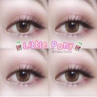 ราคา คอนแทคเลนส์ รุ่น Mini pony Little Pony สีเทา ตาล Gray Brown มีค่าสายตา 0 00 10 00 (24733425131)