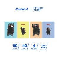ราคา Double A สมุดมุงหลังคา A6 80 แกรม 40 แผ่น หน้าปกลาย Kumamon จำหน่าย 4 เล่ม คละแบบ (23175354023)