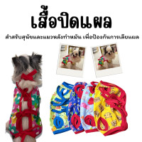 ราคา เสื้อปิดแผลสุนัขและแมว สำหรับสุนัขและแมวหลังทำหมัน คละลาย (24367584226)
