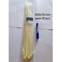 ราคา เคเบิ้ลไทร์แบบใหญ่และยาวพิเศษ ขนาด 17 นิ้ว 30 นิ้ว430 x 9 0 mm 750x7 6 mm มีสีดำ และสีขาว แพค 20 PCS สายรัดไนล่อนเคเบิ้ลไทร์ Nylon Plastic Cable Ties Zip Tie Lock (23882589810)