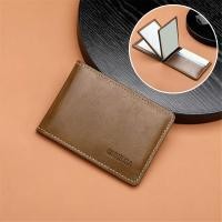 ราคา QNQN กระเป๋าสตางค์ PU ของผู้ชายกระเป๋าสตางค์หนังผู้ชาย กระเป๋าชายวินเทจหนังเหรียญกระเป๋าสตางค์ผู้ชายมัลติฟังก์ชั่เอกสารบัตรกฎบัตรคลิปเอกสารบางเฉียบ (24764673609)