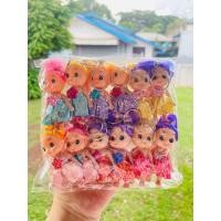 ราคา 12 ตัว ตุ๊กตาเด็กหญิง ตุ๊กตาจิ๋ว ขนาด 7 ซม ใช้ทำกระทงกรวยไอติม (22520041450)