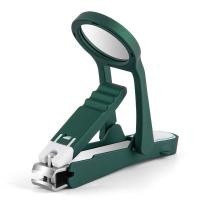 ราคา กรรไกรตัดเล็บกระจกพร้อมแว่นขยาย กรรไกรตัดเล็บสแตนเลสที่มีประโยชน์สำหรับผู้สูงอายุ Anti Splash เล็บ Sharpener เล็บ Trimme (24573618117)