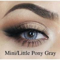 ราคา คอนแทคเลนส์ รุ่น Mini pony Little Pony สีเทา ตาล Gray Brown มีค่าสายตา 0 00 10 00 (24733425130)
