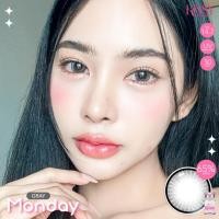 ราคา คอนแทคเลนส์ ขนาดบิ๊กอายโตมาก Monday Kissylens Brown Gray Black (22152065894)