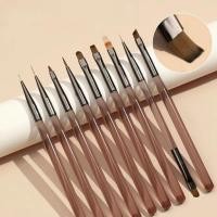 ราคา เซตพู่กัน 9 ชิ้น แปรงเพ้นท์เล็บ พู่กันเพ้นท์เล็บ เพนท์ลายเล็บ แต้มลายเล็บ ทาสีเล็บ (24458538513)