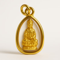 ราคา จี้พระเจ้าแม่กวนอิม พระโพธิสัตว์แห่งความเมตตา มีให้เลือก 3 แบบ ขนาดกะทัดรัดเท่าเหรียญบาท ทำจากทองคำเสริมมงคล ช่วยปัดเป่าสิ่งไม่ดี เสริมพลังใจ ผ่านพิธีปลุกเสกศักดิ์สิทธิ์ (24759041258)