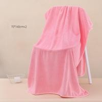 ราคา ผ้าขนหนู ผ้าเช็ดตัว ลายตารางพิน สีพื้น ปั้มลายนาโน ขนหนูนาโน ขนหนู ขนาด 140x70 ซม ซับน้ำได้ดี แห้งเร็ว Z0141 (24339840903)