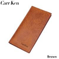 ราคา CarrKen กระเป๋าสตางค์ผู้ชายใหม่วินเทจกระเป๋าสตางค์หนังผู้ชายทรงผอมกระเป๋า Billetera เหรียญกระเป๋าใส่เงินสำหรับผู้ชายยาว Masculina (18093549266)