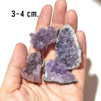 ราคา 1ชิ้น หิน Mini Amethyst Geode มินิอเมทิสต์จีโอด หินแร่ธรรมชาติ แท้100 อัญมณี พลอย (22777344226)
