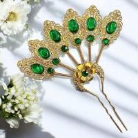 ราคา พร้อมส่งทันที ปิ่นปักผมชุดไทย เครื่องประดับโลหะทอง ใบไม้ไหว ดอกไม้ไหว ชุดไทยเด็ก ชุดประกวด นางรำ ลอยกระทง (22965666722)