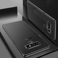ราคา สำหรับ Samsung Galaxy Note 9 SM N960F Soft ยืดหยุ่น TPU Jelly Case Crystal Clear Back พร้อมฝาครอบโทรศัพท์โลหะมันวาวหรูหรา (15974888965)