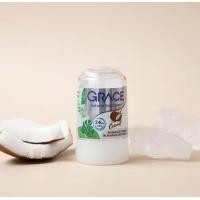 ราคา ส่งฟรี 1ชิ้น Grace Crystal deoderant สารส้มระงับกลิ่นกาย เกรซ ทารักแร้ โรลออนสารส้ม ดับกลิ่นเต่า 70 กรัม (24587138725)