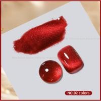 ราคา สีเจลลูกแก้วโทนแดง แดงเข้ม แดงเลือดนก สีทาเล็บเจล cateye โทนแดง RR (21687590361)