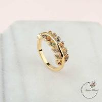 ราคา แหวนใบมะกอกนพเก้า แบบฟรีไซส์ ใส่เสริมโชค พร้อมส่ง (22774736042)