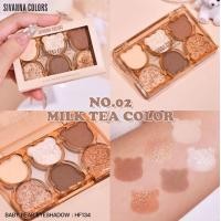 ราคา HF134 SIVANNA COLORS BABY BEAR EYESHADOW พาเลทท์ลายหน้าหมีสุดน่ารัก (20415047308)