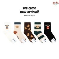 ราคา Chacha socks ถุงเท้าข้อยาว Teddy Bear แบรนด์ Vivid Color ถุงเท้านำเข้าจากเกาหลี ถุงเท้าเกาหลี (24176125359)