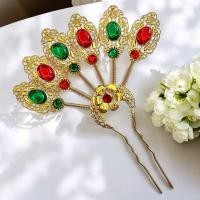 ราคา พร้อมส่งทันที ปิ่นปักผมชุดไทย เครื่องประดับโลหะทอง ใบไม้ไหว ดอกไม้ไหว ชุดไทยเด็ก ชุดประกวด นางรำ ลอยกระทง (22965666725)